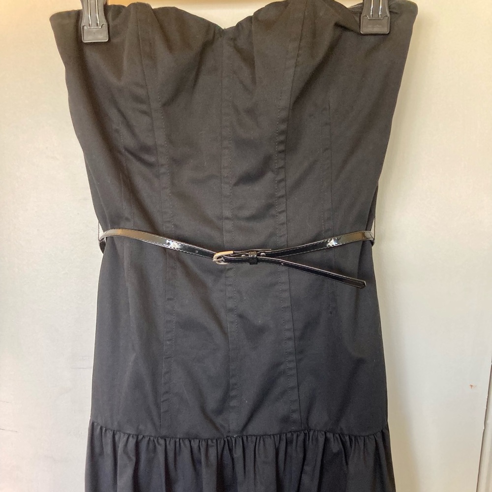 Express Strapless Black Mini Dress